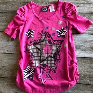 Pink and black star shirt